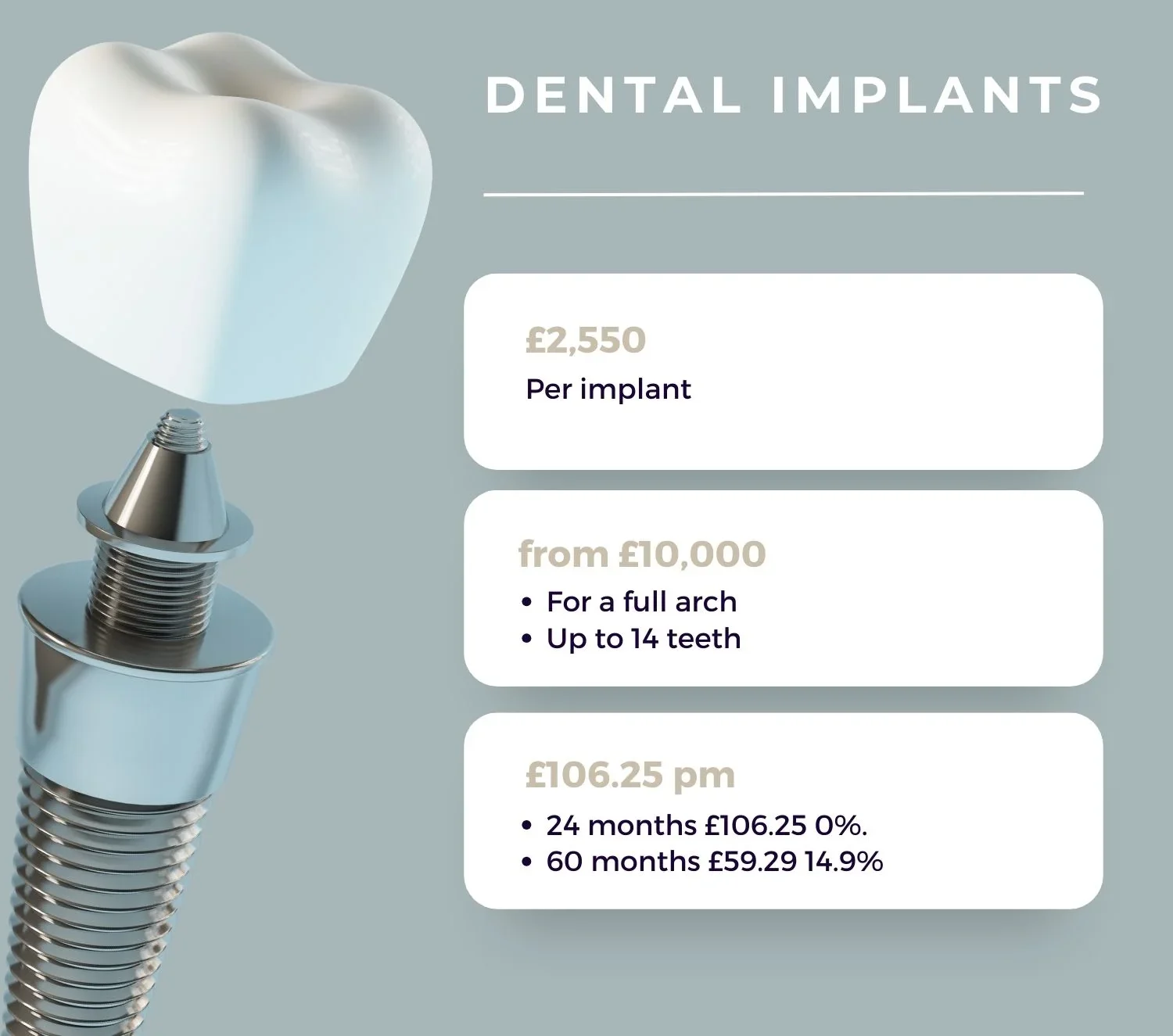 nhs costs dental implants