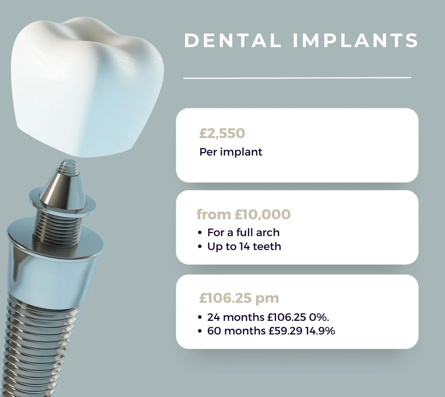 Can you claim for dental implants?