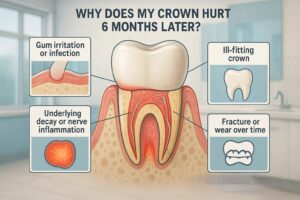 Can you get a toothache with a crown?